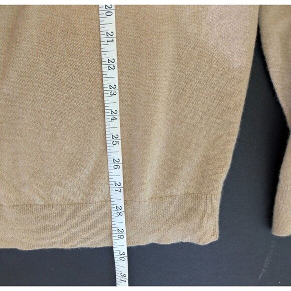 Hart Schaffner Marx Mens XL Camel 100% Cashmere V-Neck Sweater - Picture 7 of 7